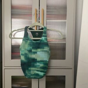 Athleta Kids Tank Top - Green Pattern